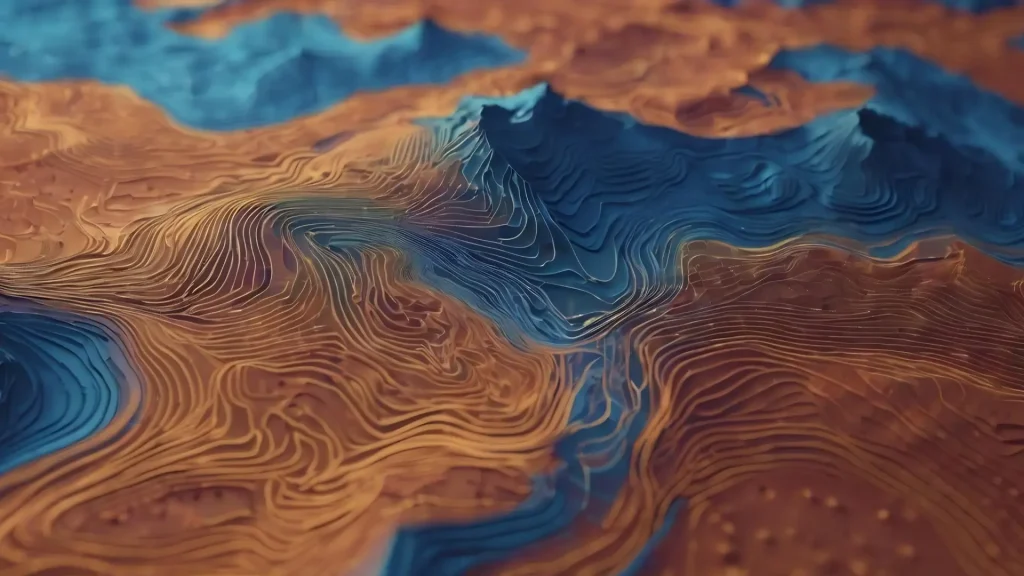 mapa topografico para nivelar un terreno antes de construir